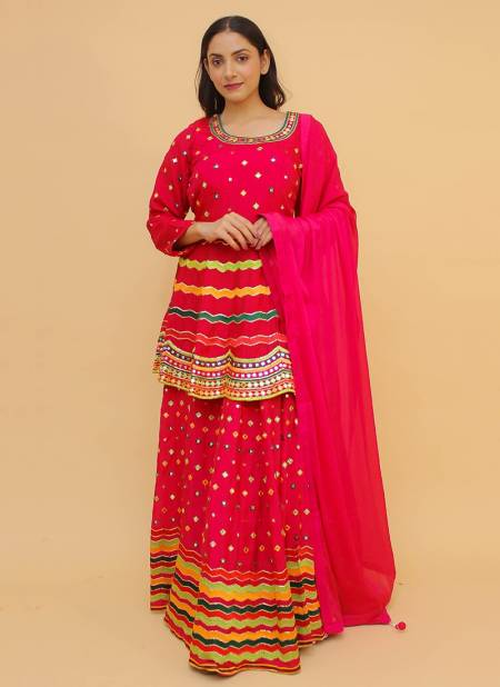 Pink Colour ARYA 21 Festive Wear Designer Latest Readymade Lahenga Choli Collection 9302